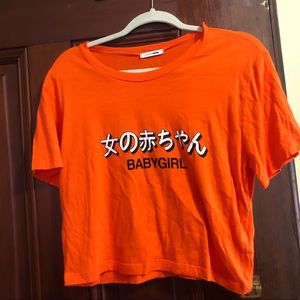 Orange crop top!